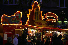 kerstmarkt dusseldorf duitsland 