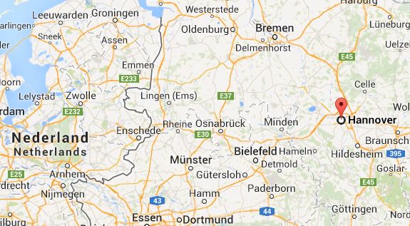 kaart plattegrond hannover